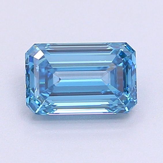 0.71 CT Fancy Vivid Blue EMERALD
