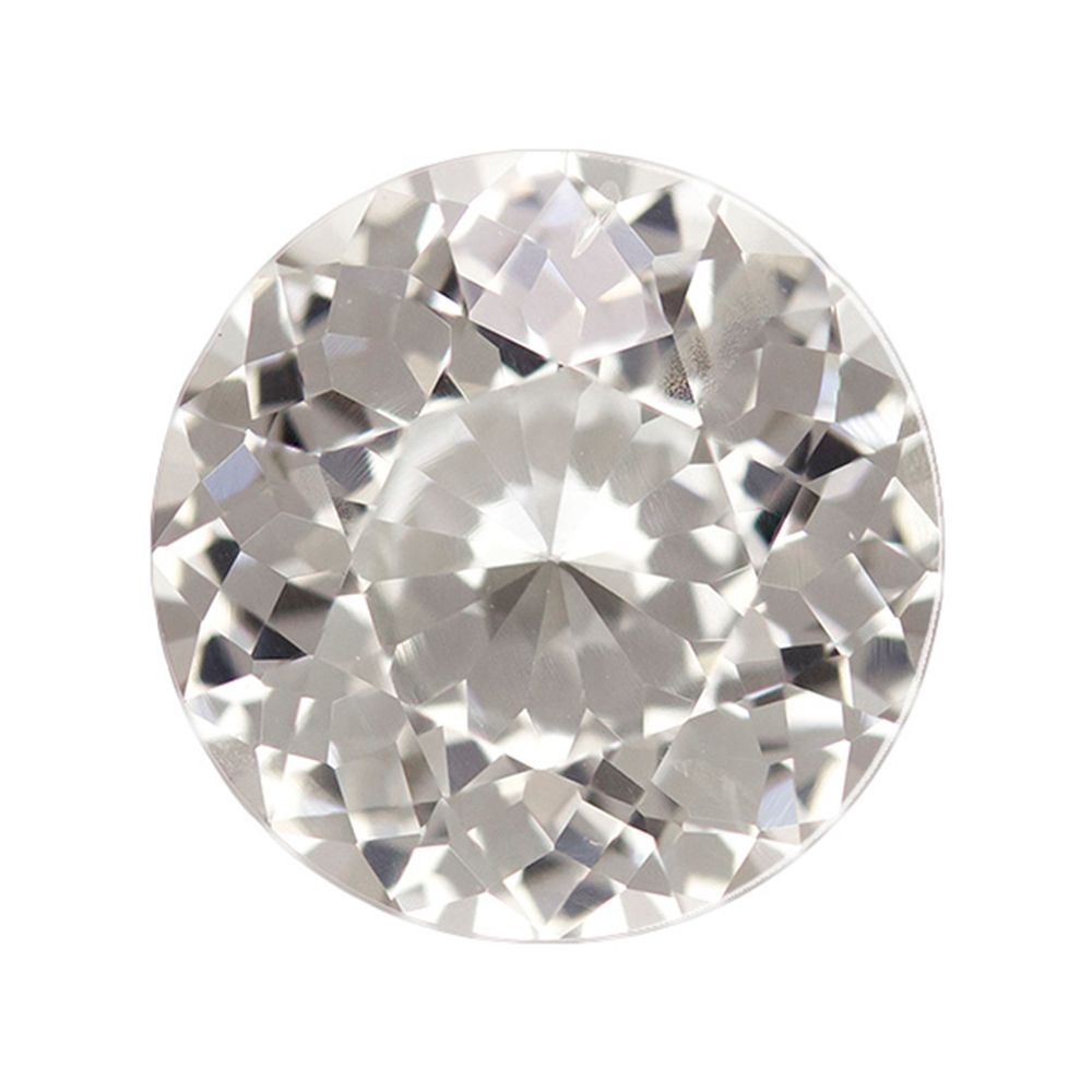 SAPPHIRE FACETED 3.69ct WHITE SI SRILANKA HEATED