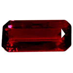 Rubin 2,38 ct, czerwony, szlif szmaragdowy
