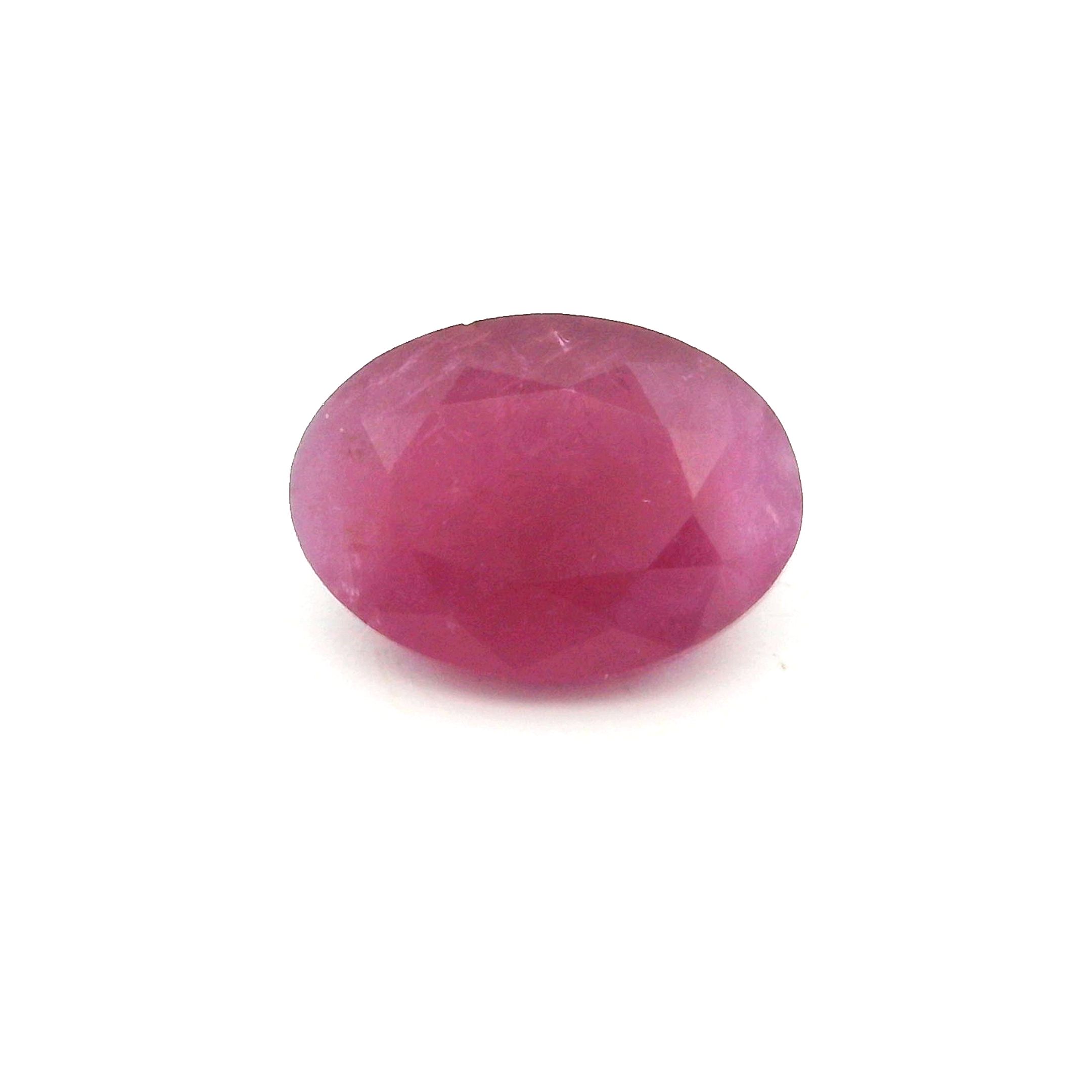 Rubin 2,39 ct, czerwony, szlif owalny