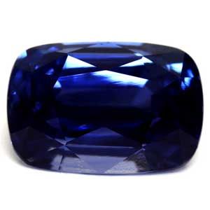 Szafir 3,57 ct, niebieski, szlif cushion