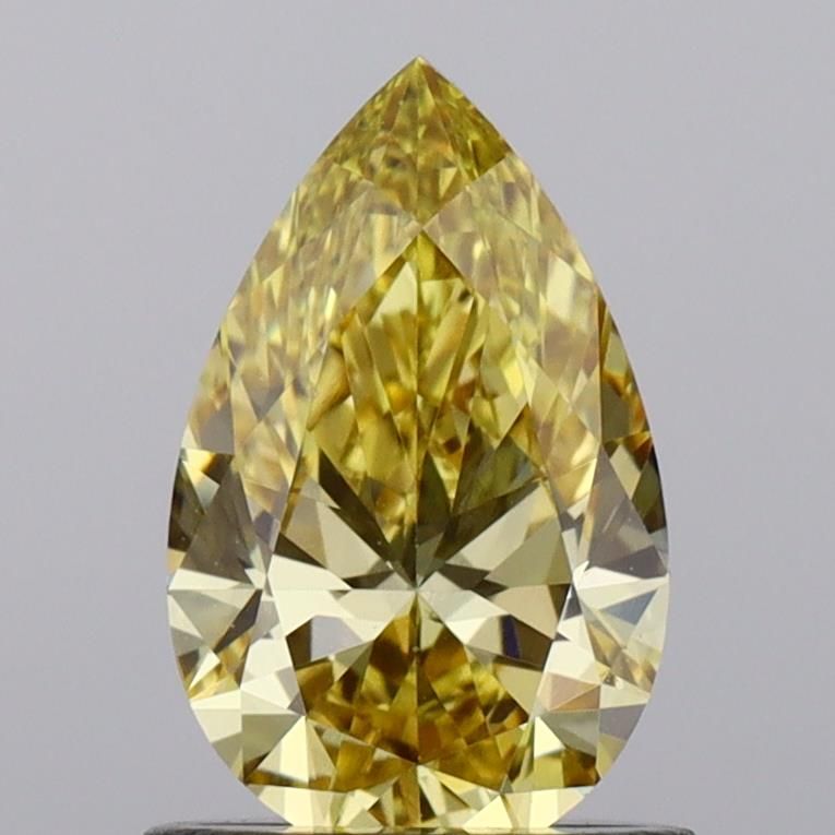 1.0 CT Fancy Vivid Yellow PEAR