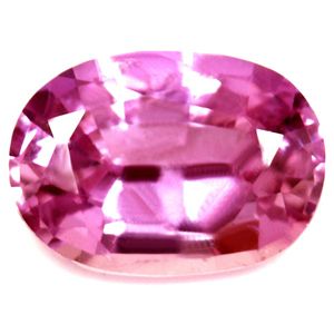 Szafir 1,31 ct, różowy, szlif owalny
