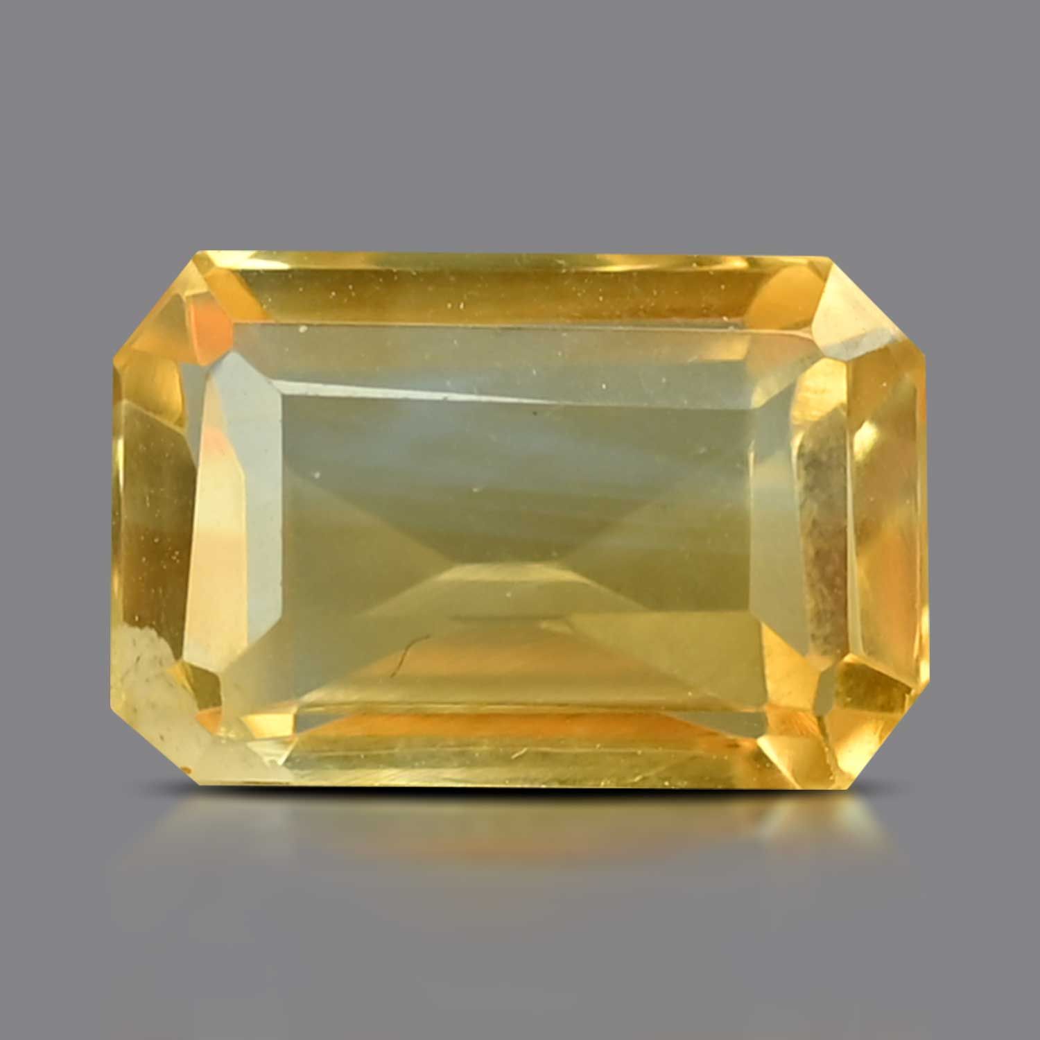 CITRINE FACETED 4.52ct YELLOW EC BRAZIL NONE