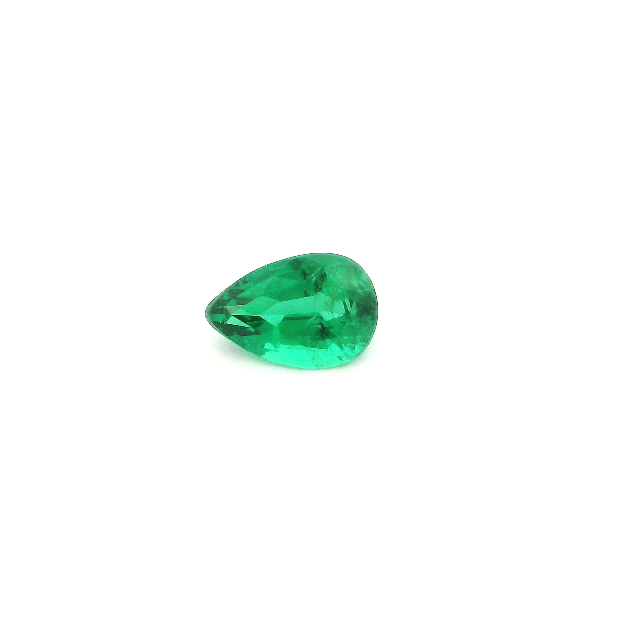 0.44 ct Pear Emerald