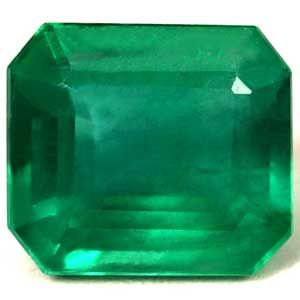 Szmaragd 3,90 ct, zielony, szlif szmaragdowy