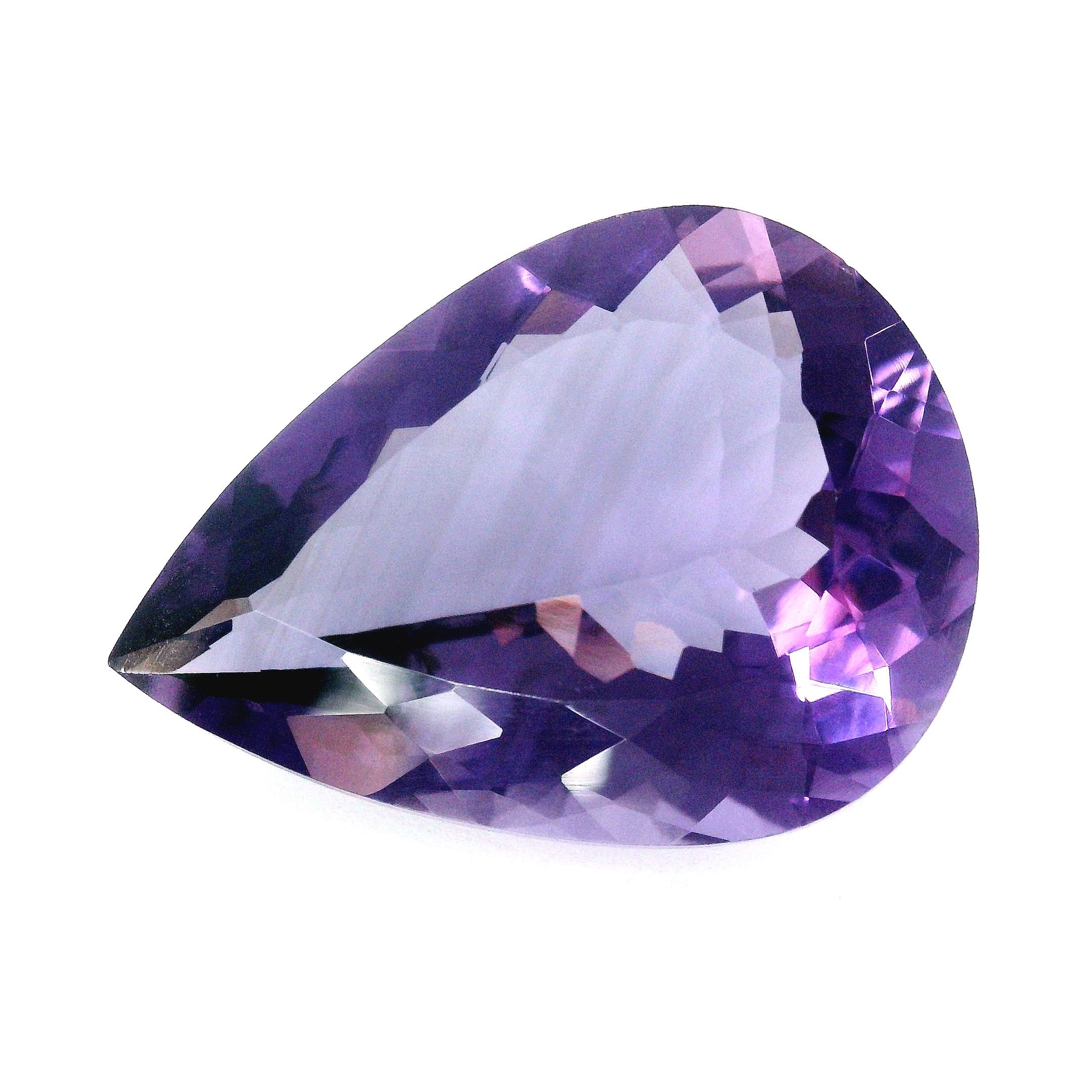 Ametyst 21,93 ct, purpurowy, szlif gruszka