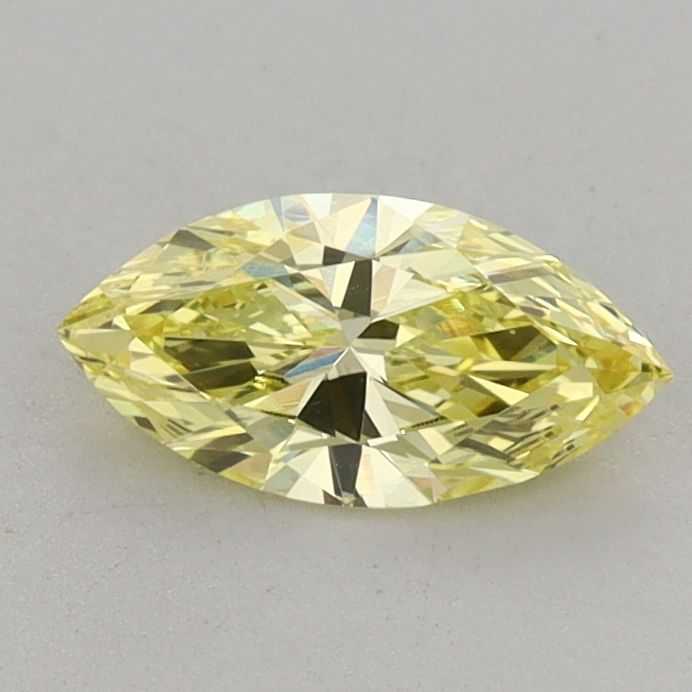 0.59 CT Fancy Vivid Yellow MARQUISE