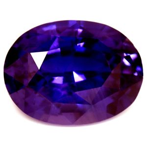 Szafir 3,05 ct, purpurowy, szlif owalny