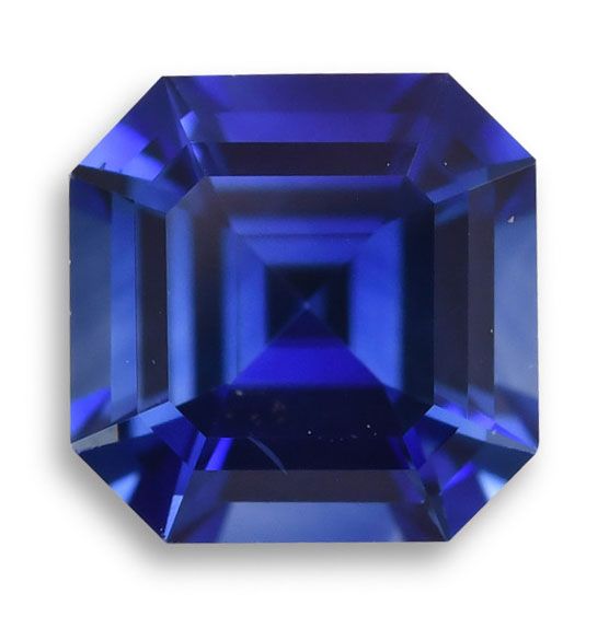 Szafir 1,09 ct, niebieski, szlif szmaragdowy