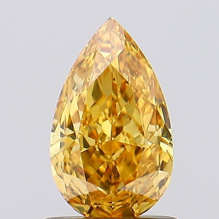 1.01 CT Fancy Vivid Brown Yellow PEAR