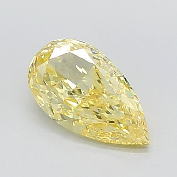0.91 CT Fancy Vivid Yellow PEAR