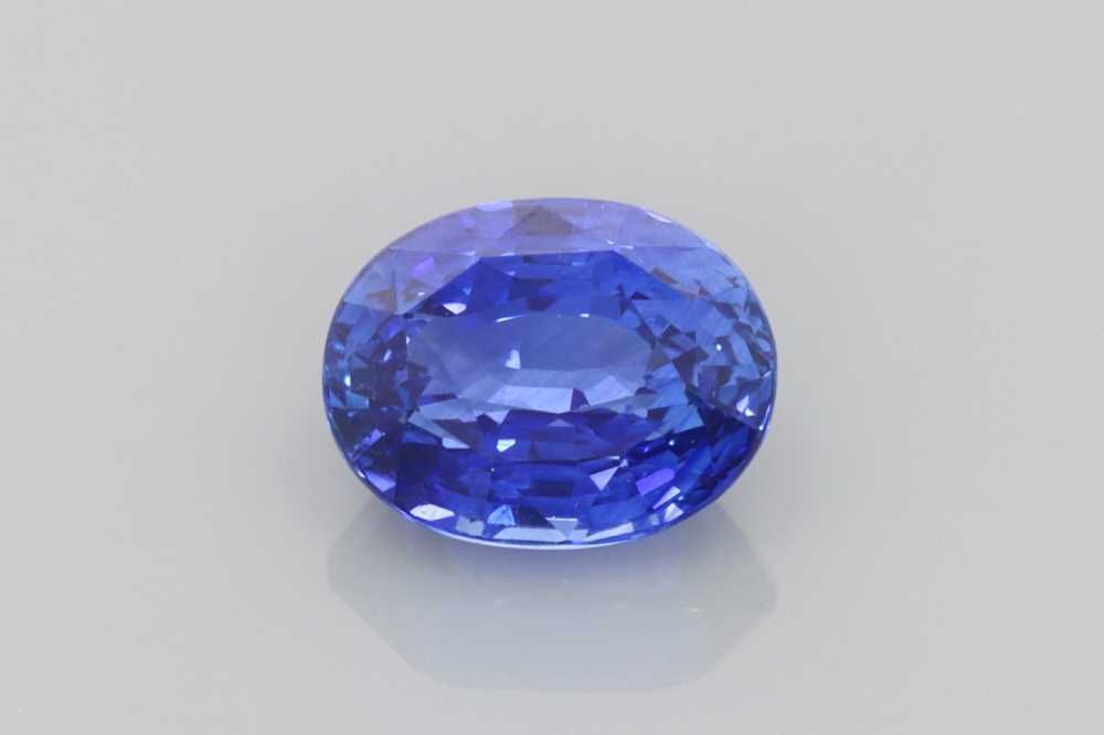 Szafir 1,89 ct, niebieski, szlif owalny