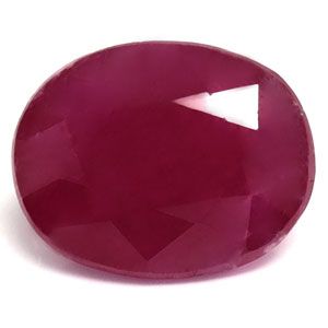Rubin 2,42 ct, czerwony, szlif owalny