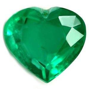 Szmaragd 2,44 ct, zielony, szlif serce