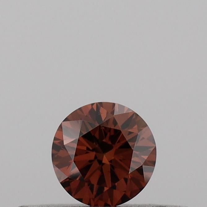 0.18 CT Fancy Vivid Orange ROUND