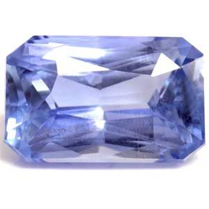 Szafir 2,99 ct, niebieski, szlif szmaragdowy