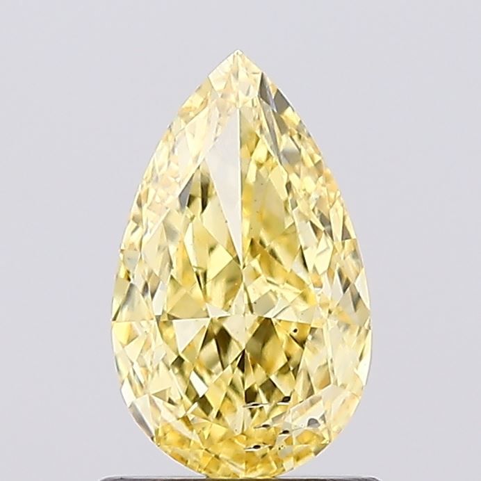 1.01 CT Fancy Vivid Yellow PEAR