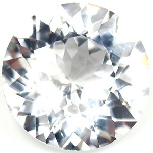 Szafir 2,02 ct, biały, szlif okrągły