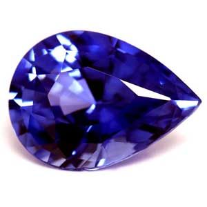 Szafir 1,16 ct, niebieski, szlif gruszka