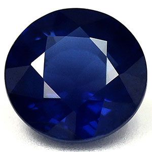 SAPPHIRE FACETED 1.17ct BLUE Deep Blue EC THAILAND HEATED