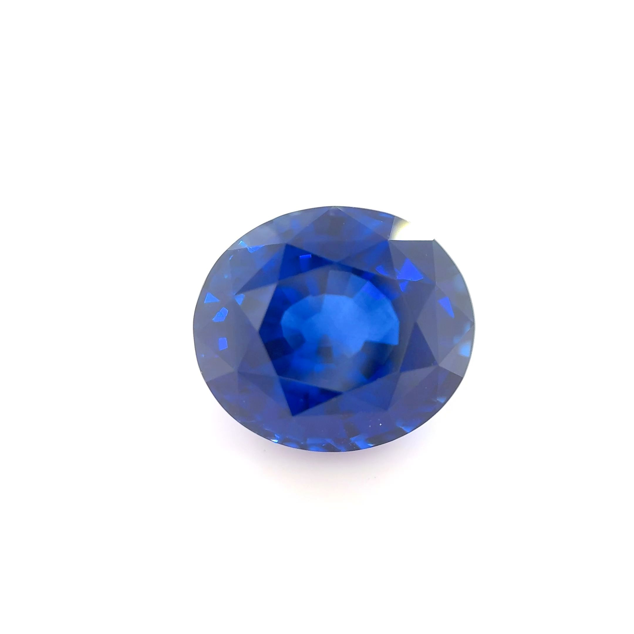 SAPPHIRE FACETED 9.08ct BLUE Vivid Intense EC SRILANKA HEATED