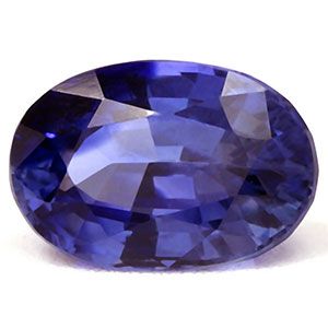 Szafir 1,18 ct, niebieski, szlif owalny
