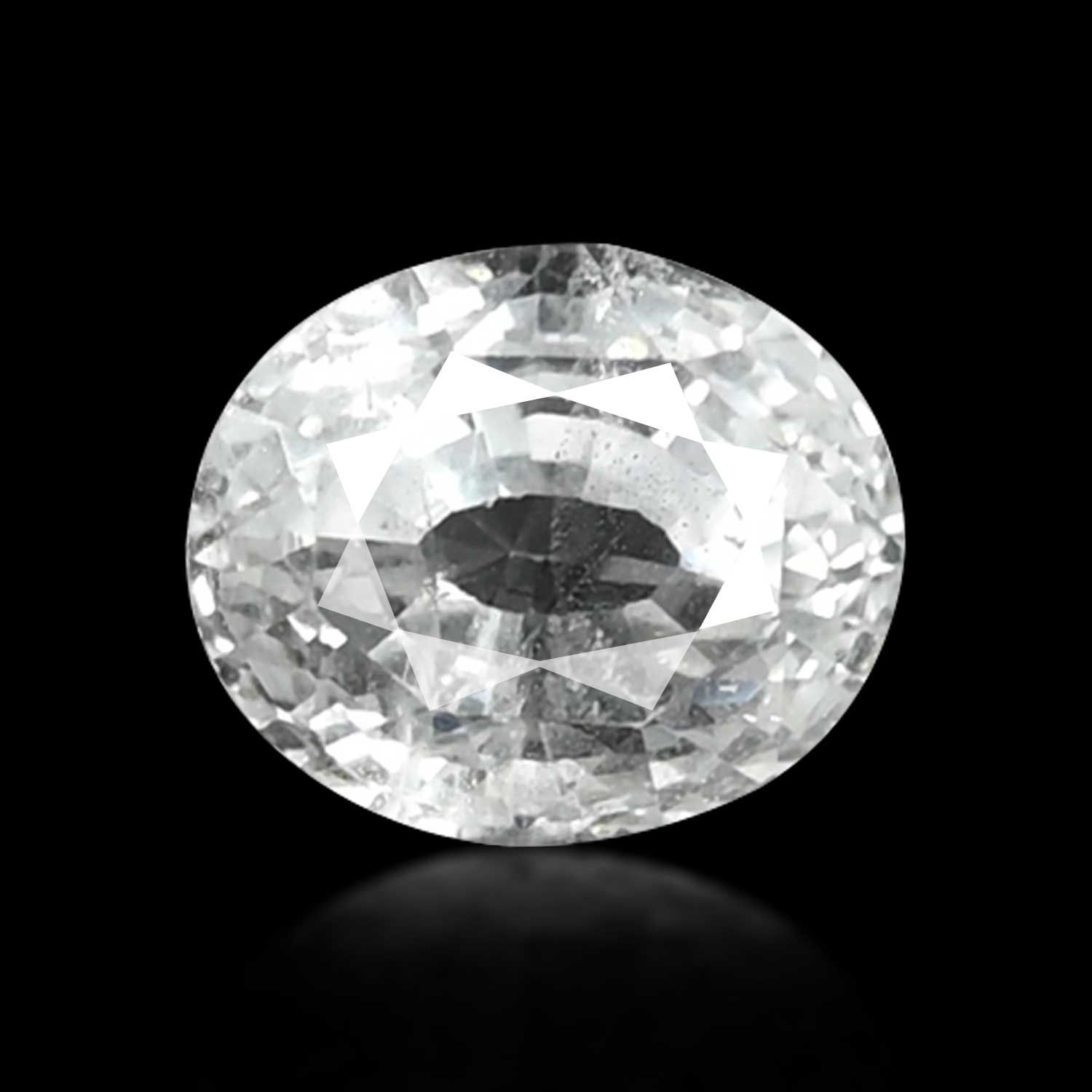 TOPAZ FACETED 7.39ct WHITE MI BRAZIL NONE