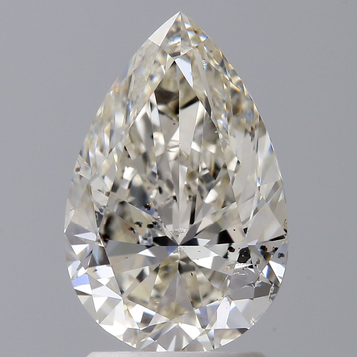 2.00 Carat Pear Natural Diamond ,J ,SI2 ,GIA Cerified Diamond
