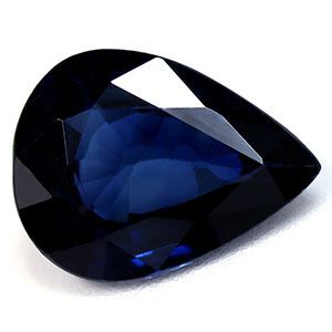 Szafir 1,84 ct, niebieski, szlif gruszka