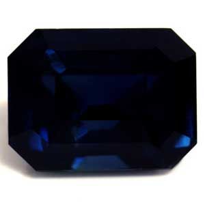 Szafir 1,49 ct, niebieski, szlif szmaragdowy