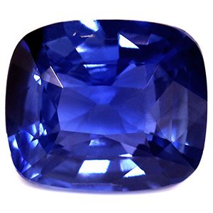 Szafir 2,25 ct, niebieski, szlif cushion