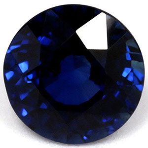 Szafir 1,15 ct, niebieski, szlif okrągły