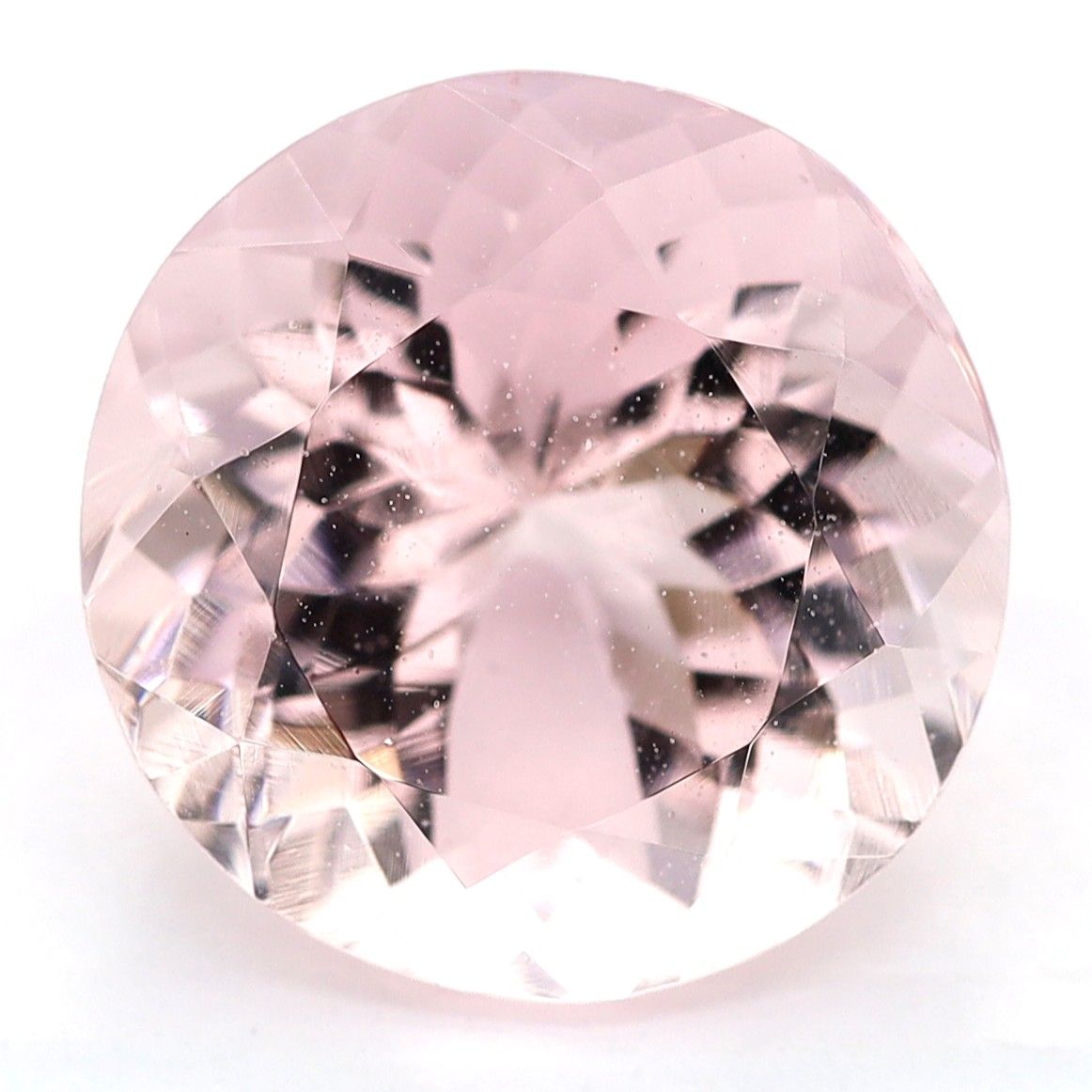 Morganit 3,48 ct, różowy, szlif okrągły