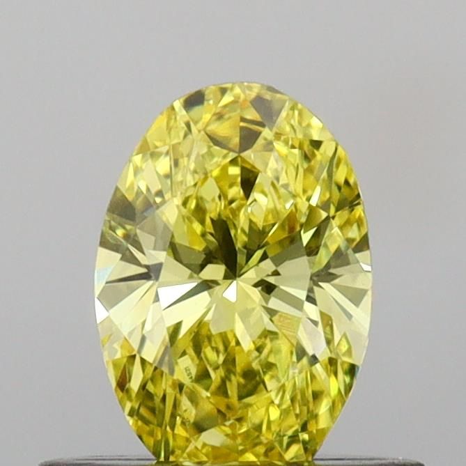 0.47 CT Fancy Vivid Yellow OVAL