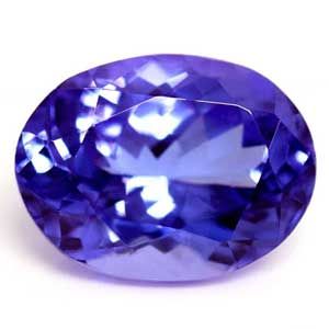 Tanzanit 2,03 ct, niebieski, szlif owalny