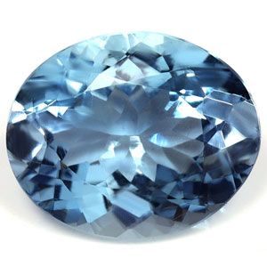 Akwamaryn 2,92 ct, niebieski, szlif owalny