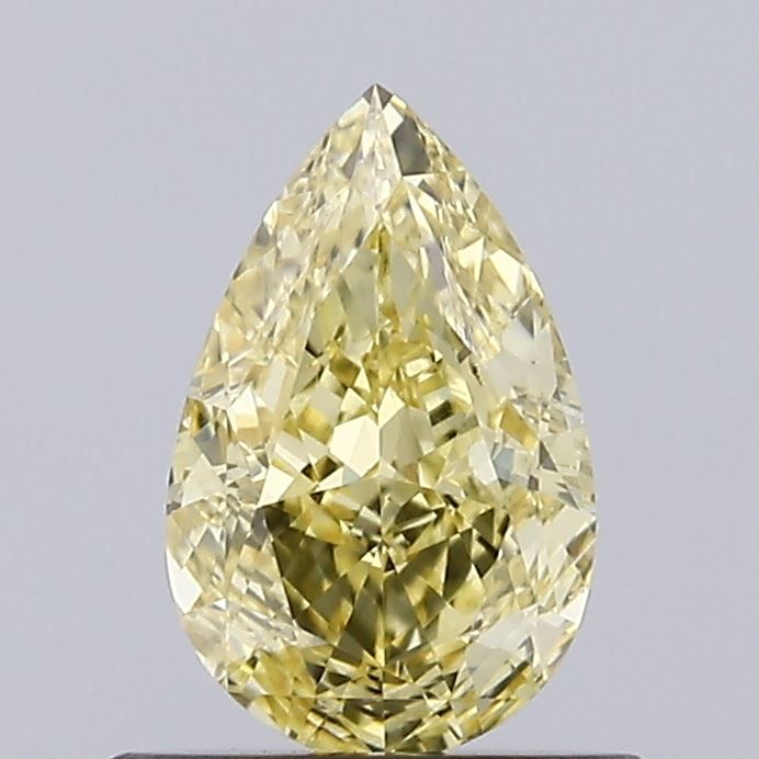 0.74 CT Fancy Intense Yellow PEAR