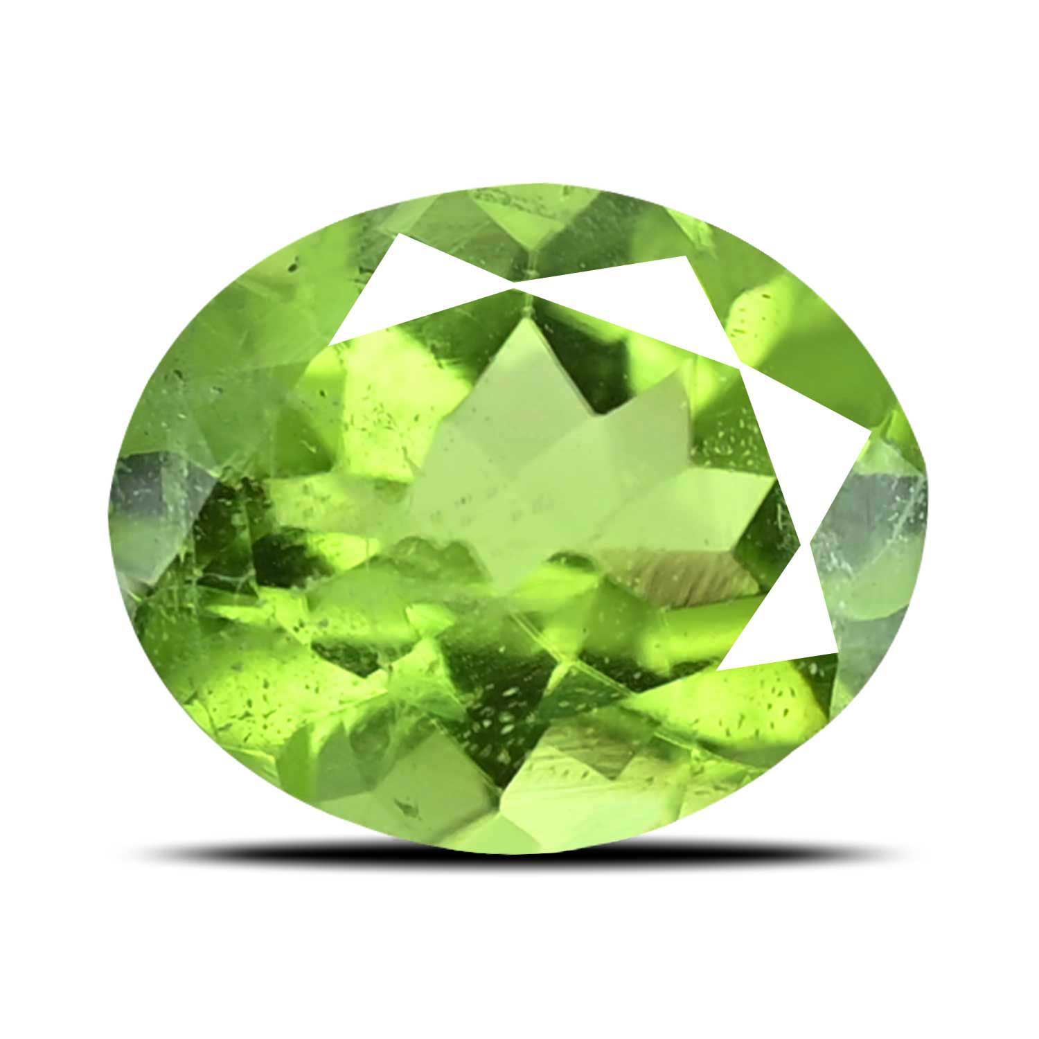 PERIDOT FACETED 4.13ct GREEN MI AFGHANISTAN NONE