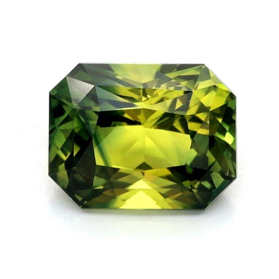 Szafir 1,07 ct, wielobarwny, szlif radiant