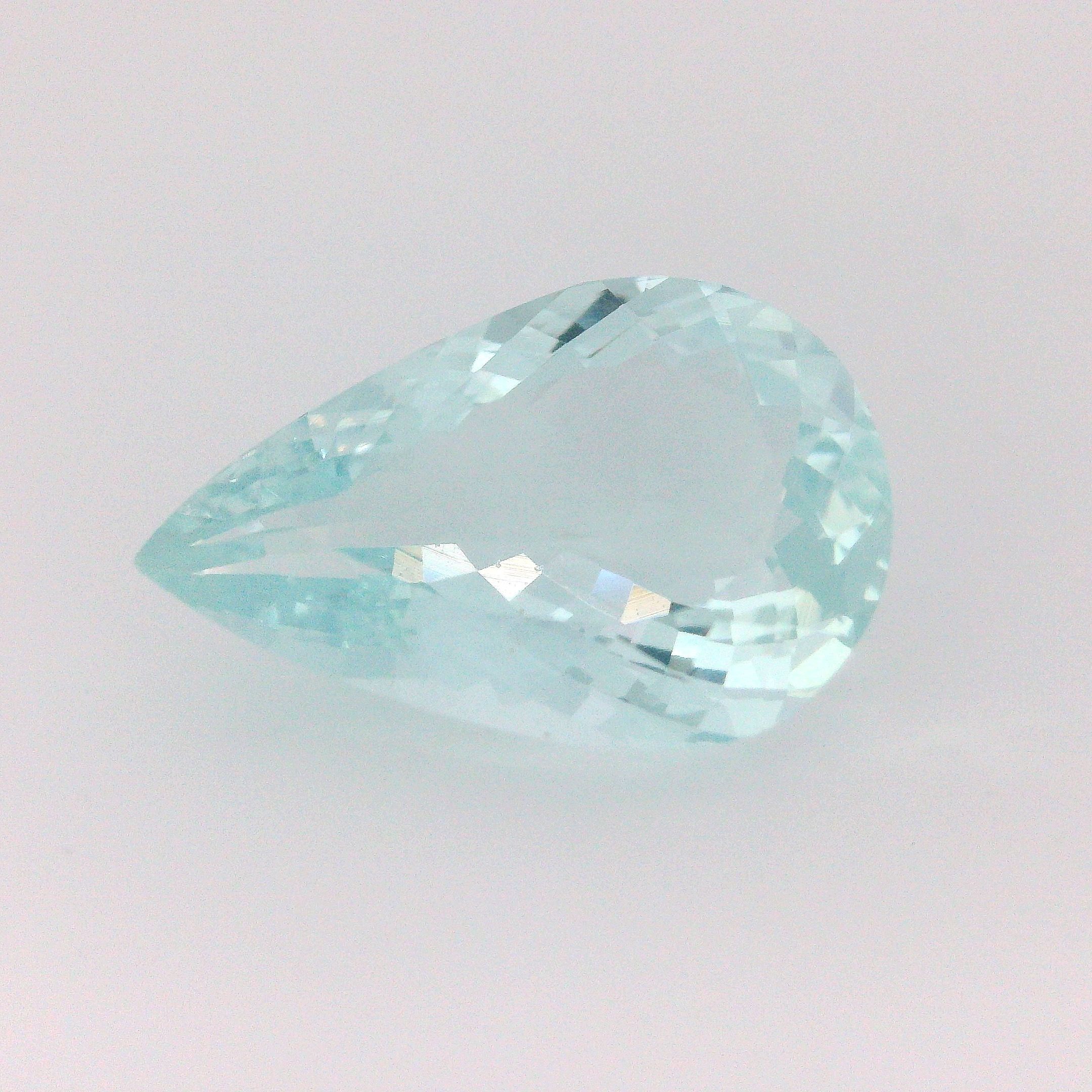 7.69 ct Pear aquamarine