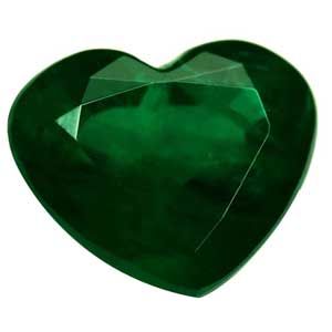 Szmaragd 1,73 ct, zielony, szlif serce