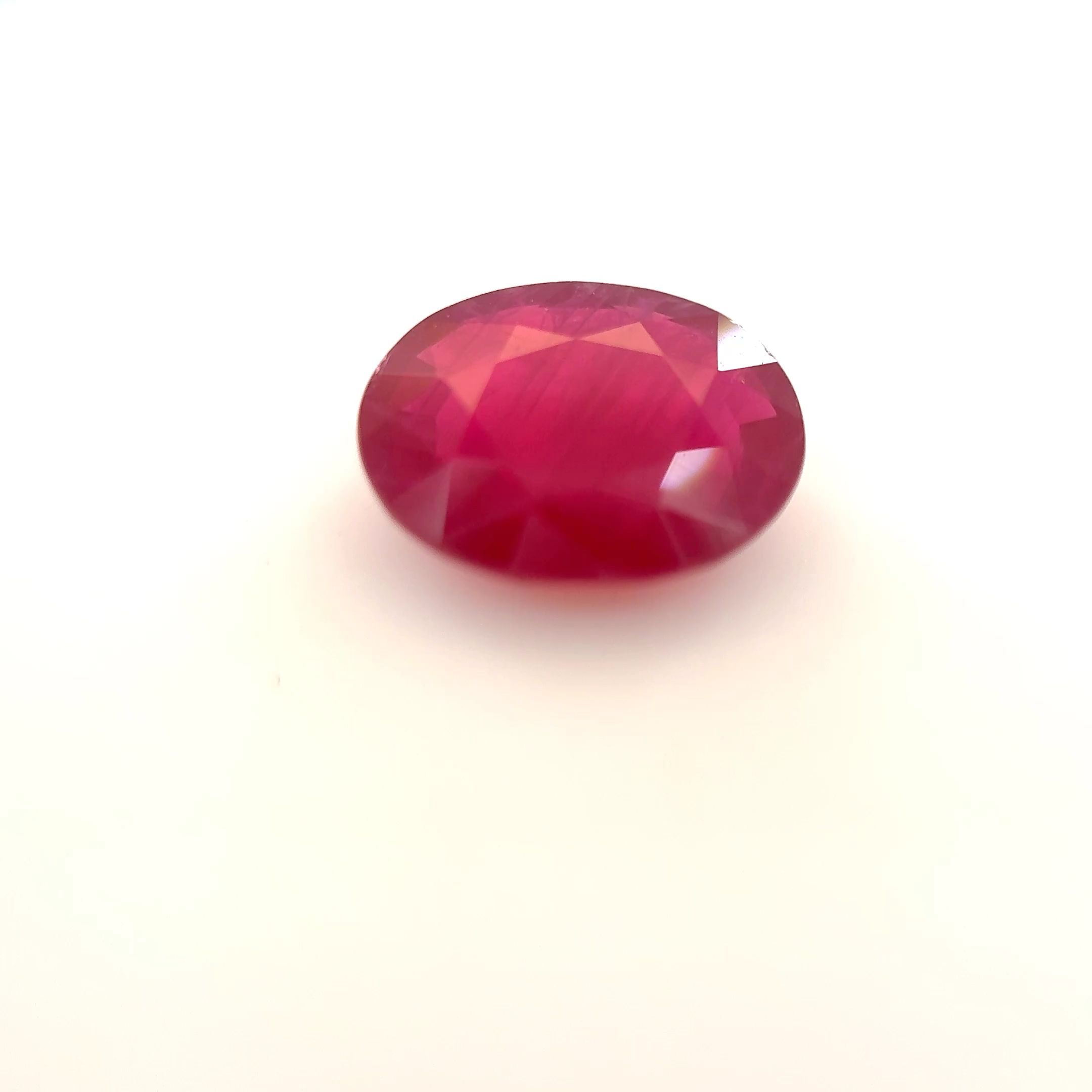 RUBY FACETED 1.5ct RED Vivid SI MOZAMBIQUE HEATED