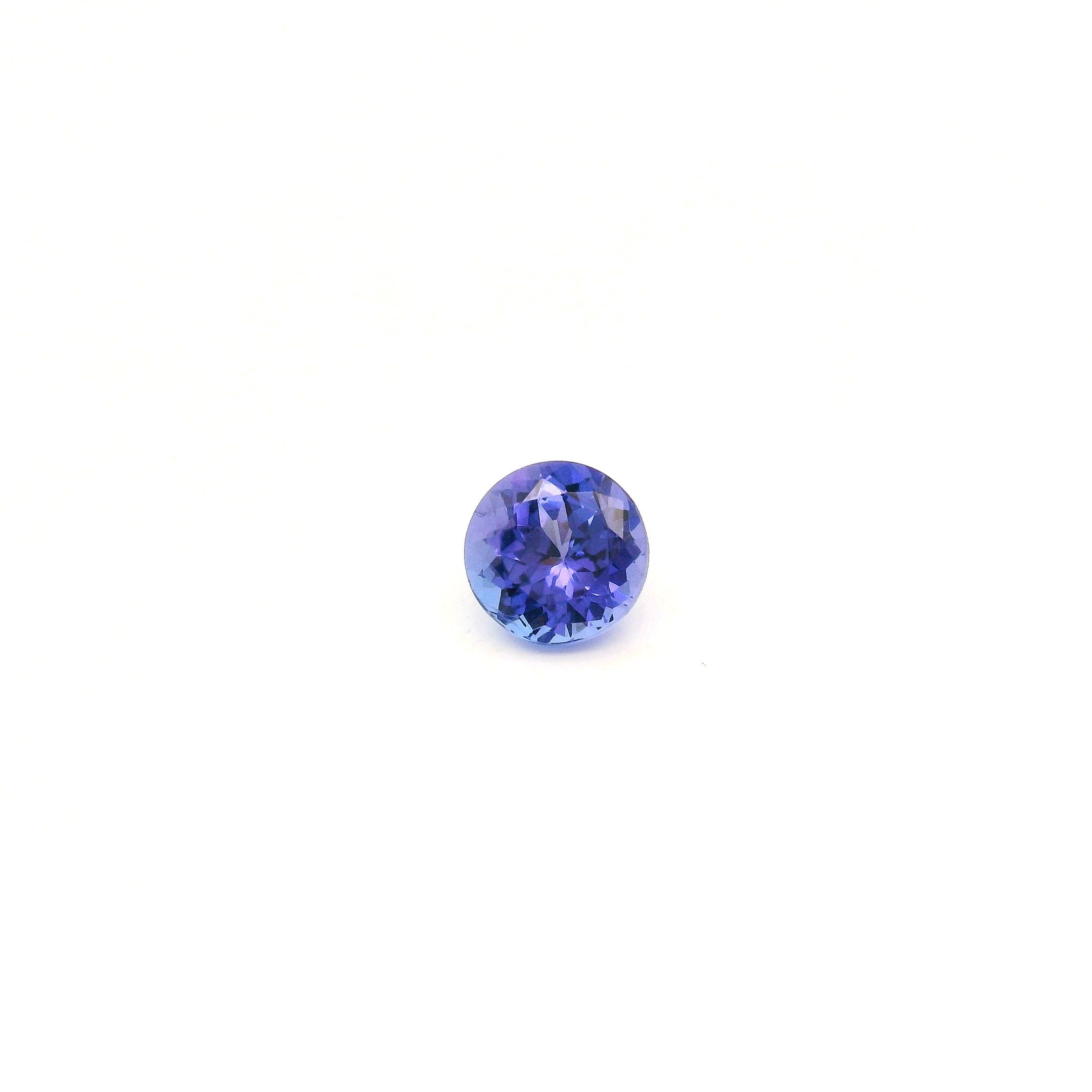 Tanzanit 1,23 ct, niebieski, szlif okrągły
