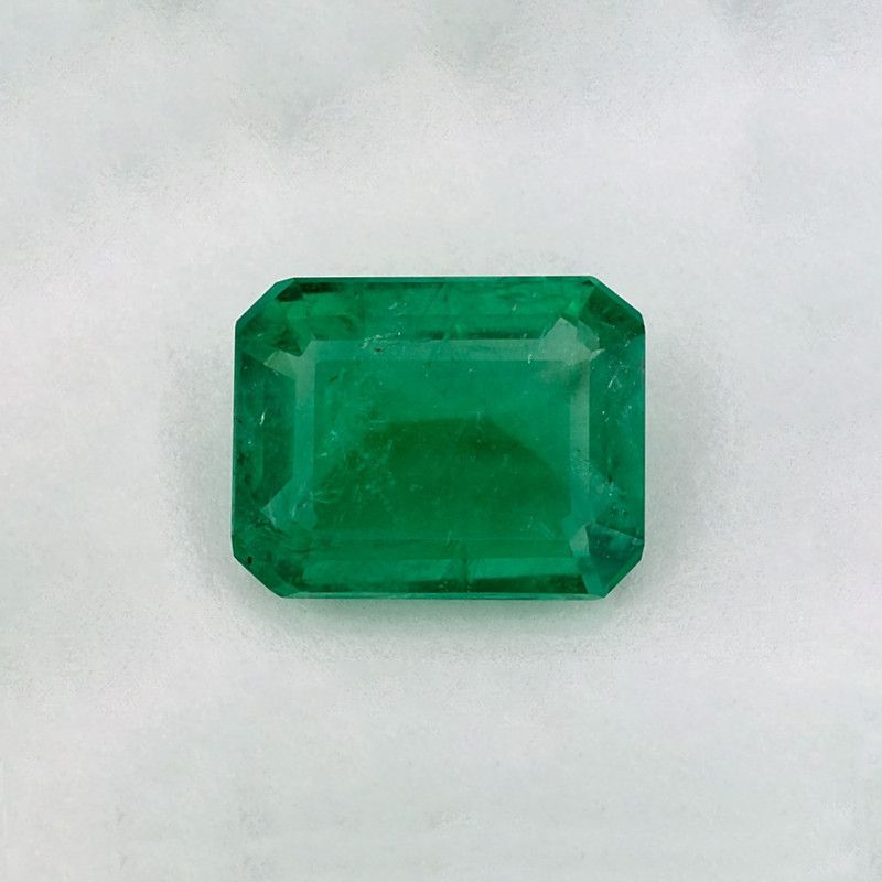 Szmaragd 3,96 ct, zielony, szlif ośmiokątny