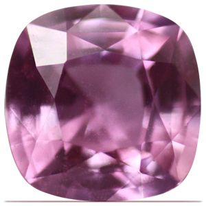 Szafir 1,07 ct, różowy, szlif cushion