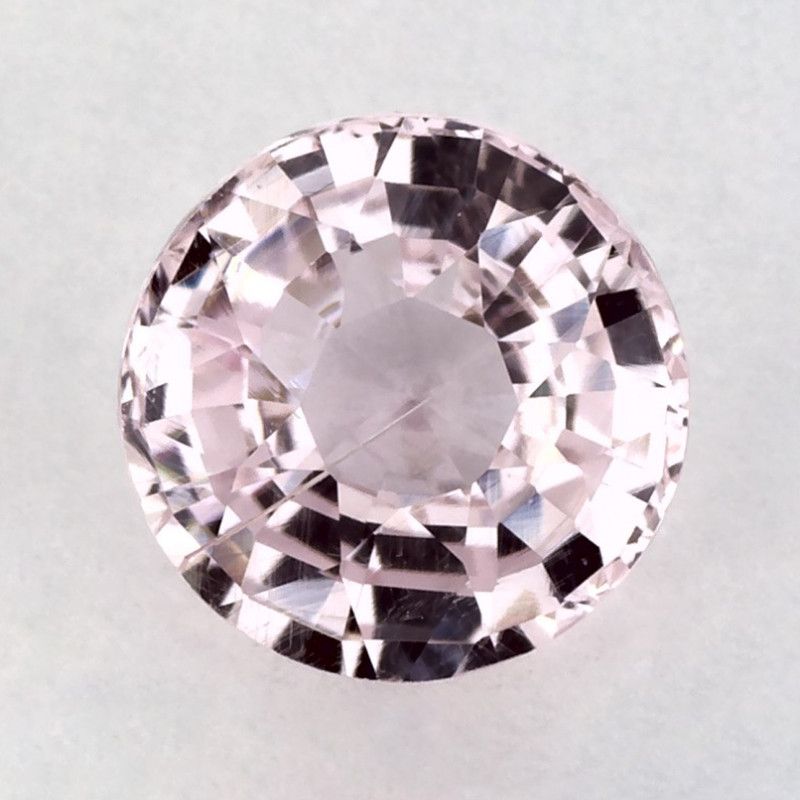 Szafir 1,29 ct, różowy, szlif okrągły