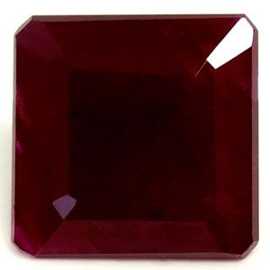 Rubin 1,89 ct, czerwony, szlif szmaragdowy