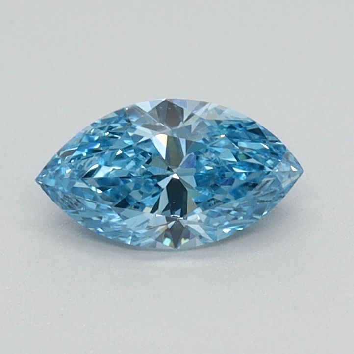 0.36 CT Fancy Vivid Blue MARQUISE