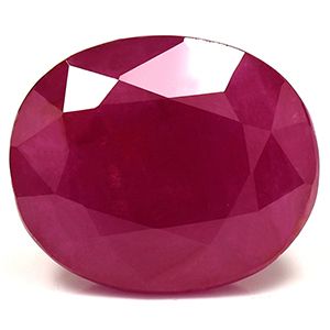 Rubin 4,92 ct, czerwony, szlif owalny